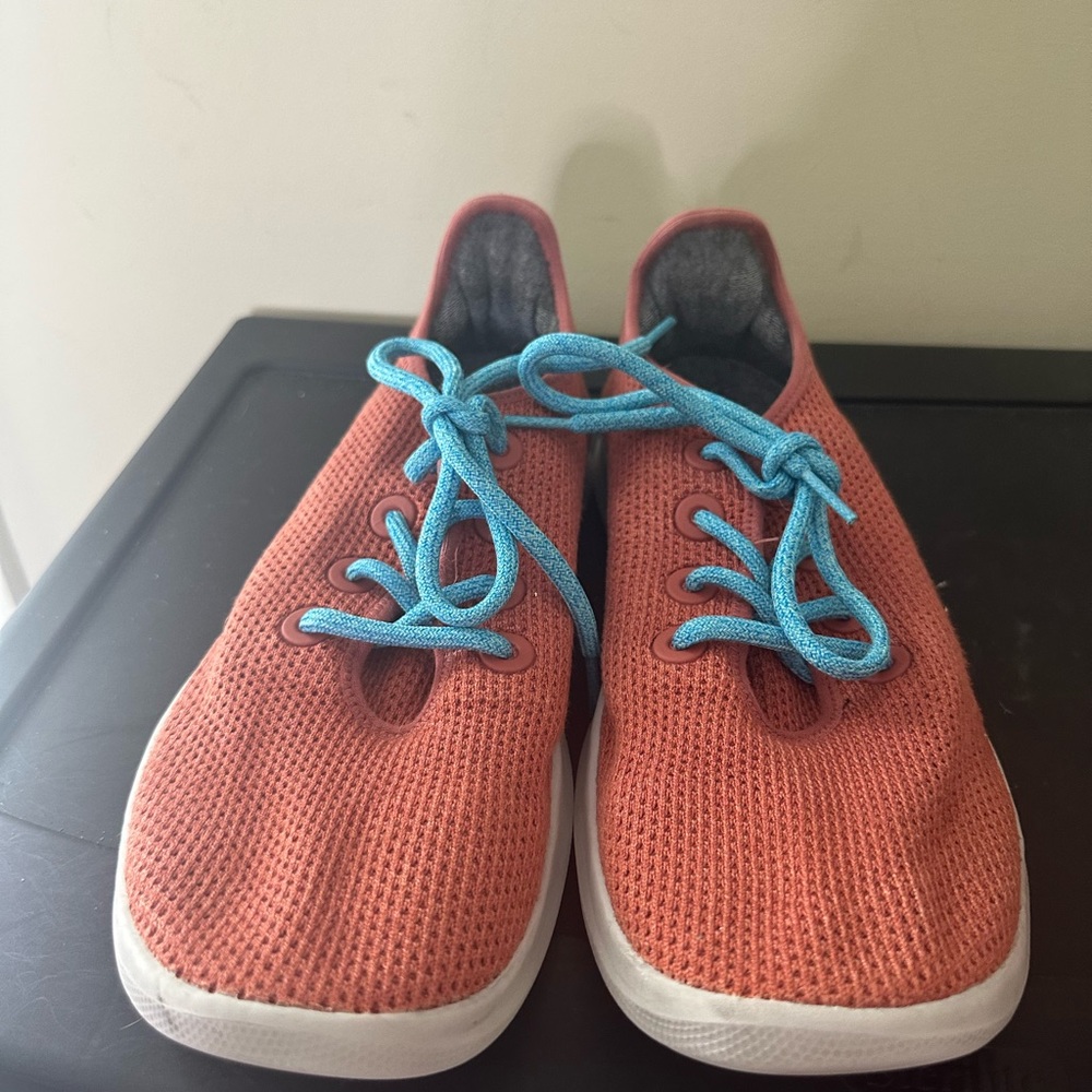 Allbirds Women's Tree Runners Wool Coral Orange Comfort Running Shoes Male 11 - Picture 2 of 6